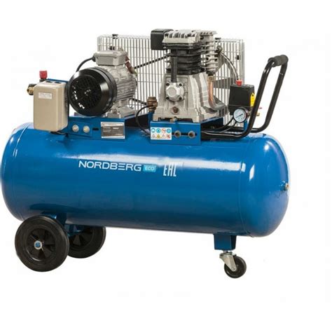 Компрессор NORDBERG 380В, ресив. 100л, 400л/мин ECO NCE100/400 ...