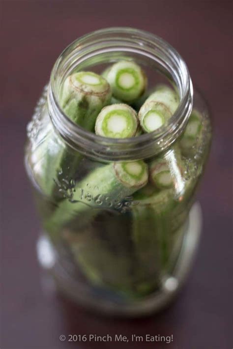 Easy Refrigerator Pickled Okra - Two Ways | Pinch me, I'm eating!