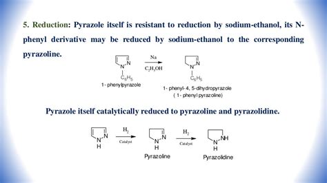 Pyrazole - Synthesis of Pyrazole - Characteristic Reactions of Pyrazo…