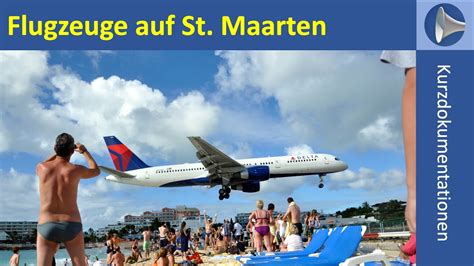 Flugzeuge Im Landeanflug Auf St Maarten YouTube