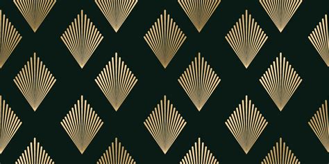 Luxury Art Deco Seamless Pattern Background Vector Abstract Elegant