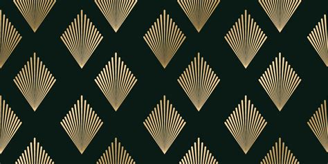 Luxury Art Deco Seamless Pattern Background Vector Abstract Elegant Art Nouveau With Delicate