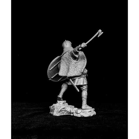 Figurine de guerrier Viking Xeme siècle résine 75mm Maquettes et