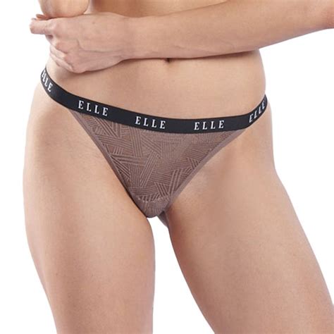 Elle Dotted Geometric Lace Thong Xixili Lingerie Global