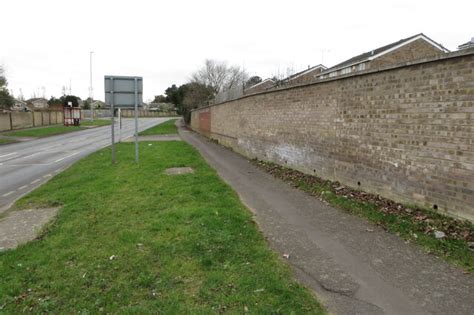 Footpath On St Gregory S Road Philip Jeffrey Cc By Sa Geograph