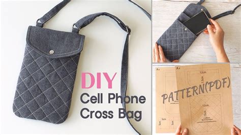 Diy Cell Phone Bag Quilting Mini Cross Bag Mobile Pouch Making