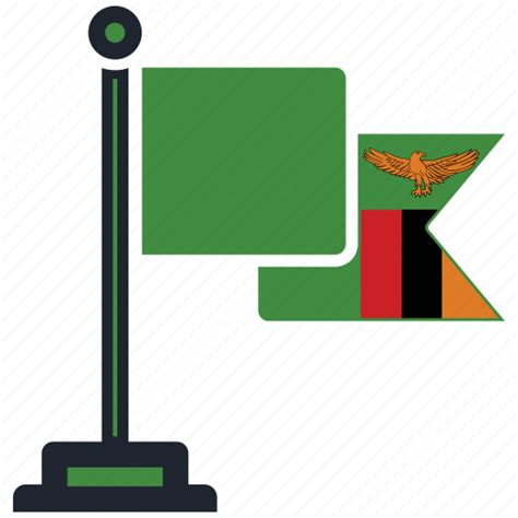 Flag Zambia Country National Nation Map Worldflags Icon Download On Iconfinder