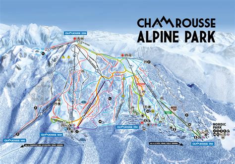 Plan Des Pistes De La Station De Ski De Chamrousse