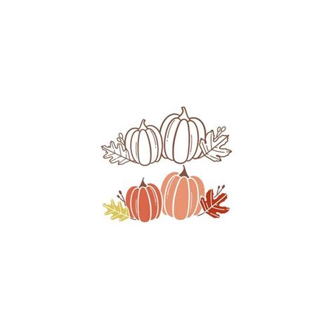 Fall Pumpkins Grouping Border