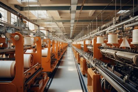 Premium Ai Image Modern Textile Factory Generative Ai