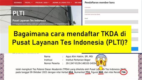 Sangat Mudah Mendaftar Tkda Di Pusat Layanan Tes Indonesia Plti Tkda