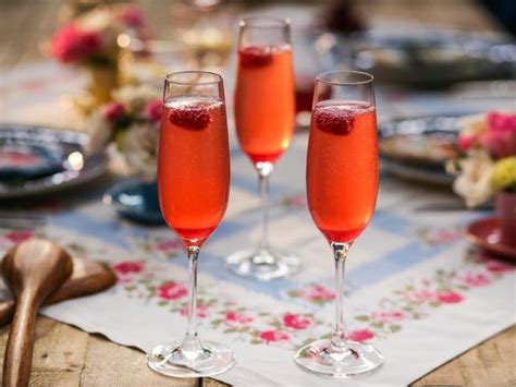 Raspberry Prosecco Cocktail Recipe Valerie Bertinelli Food Network