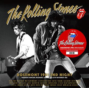 THE ROLLING STONES ROSEMONT 1981 2ND NIGHT 2CD Lighthouse