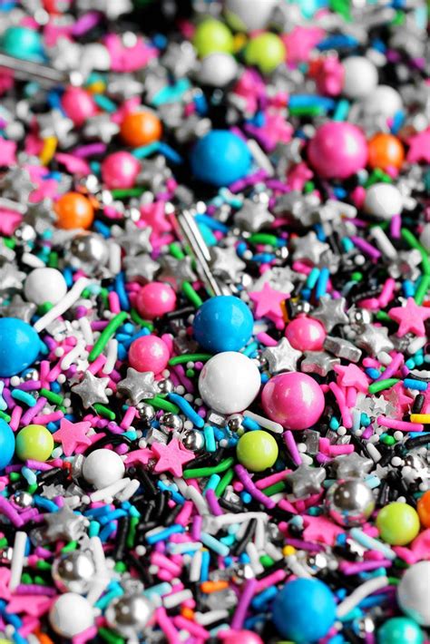 Black And Neon Sprinkle Mix Glam Squad Bulk Sprinkles Fancy Sprinkles