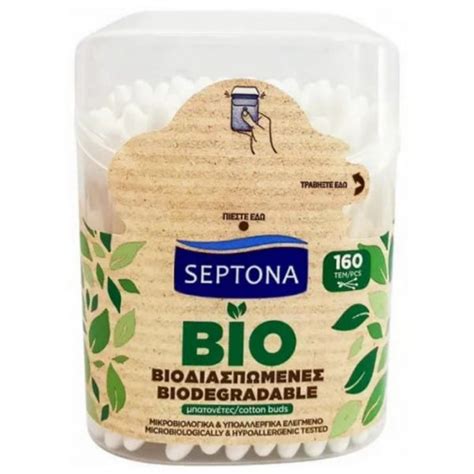 Betisoare De Urechi Biodegradabile Septona Bio 160 Buc