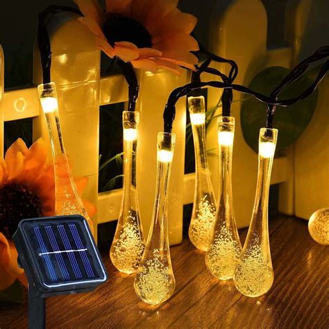 Upgraded Solar String Lights Outdoor Decorative Led Ft Outdoor Led