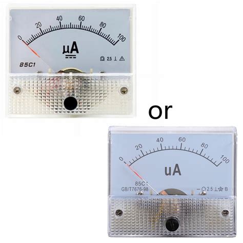 Class 2 5 Analog Panel Current Meter Ammeter Gauge Rectangle Panel