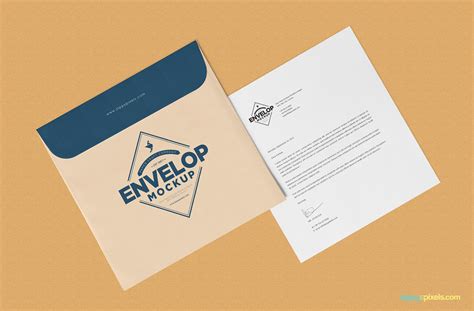 Free Envelope PSD Mockup + Letterhead Mockup | ZippyPixels