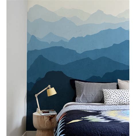 SimpleShapes Mountain Mural 5 Piece Wallpaper Panel Set & Reviews | Wayfair