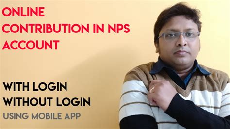 How To Do Online Contribution In Nps Account With Or Without Login In