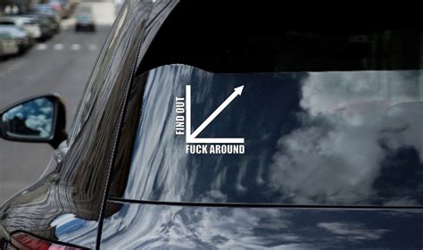 Fuck Around And Find Out Decal Snarky Decal Adult Stickers Etsy