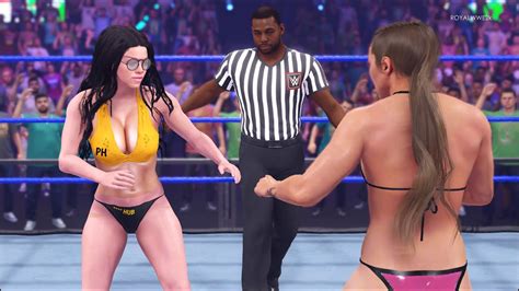 Ronda Rousey Vs Lana Rhoades Wwe 2k22 Royal Girl Fights 💜 Youtube