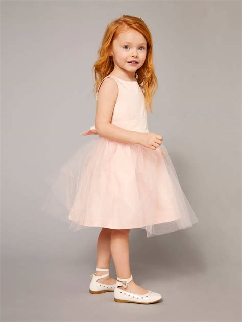 Robe De Cérémonie Fille En Satin Et Tulle Blanc Vertbaudet