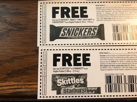 Printable Candy Coupons - Printable Calendars AT A GLANCE