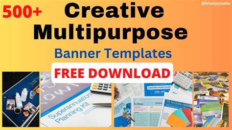 500 Creative Multipurpose Banners Templates Psd Free Download Sanjay