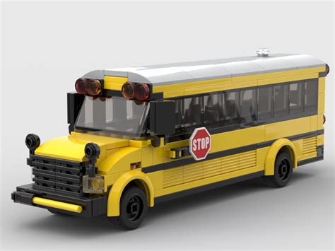 LEGO MOC School Bus by JIDBrickCreations | Rebrickable - Build with LEGO