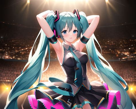 4k Hatsune Miku Wallpaper By Intiart On Deviantart