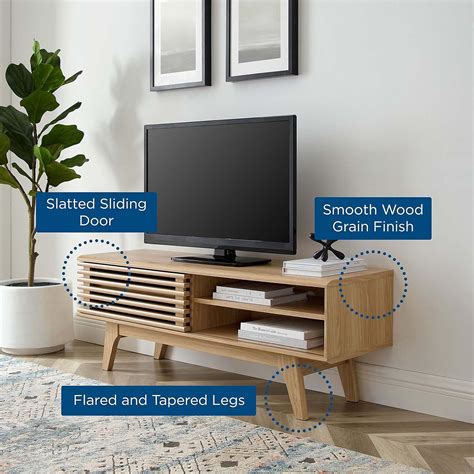 Buy Modway Render Mid Century Modern Low Profile Inch Tv Stand In