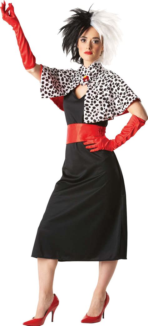 2022 Movie Cruella Cruella De Vil Cosplay Costume Dress Outfits