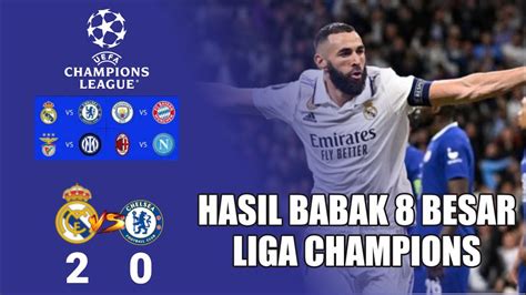 Hasil Liga Champions Tadi Malam Leg Babak Besar Real Madrid Vs