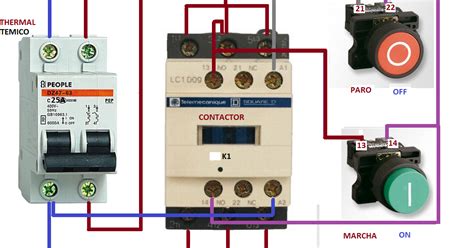 Diagrama De Arranque Y Paro De Un Motor Monofasico Coparoman