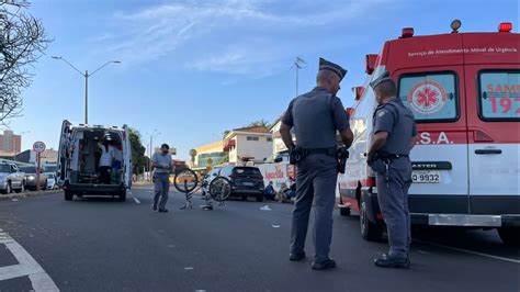 Ciclista Socorrido Ap S Grave Acidente Em Via De Araraquara Acidade