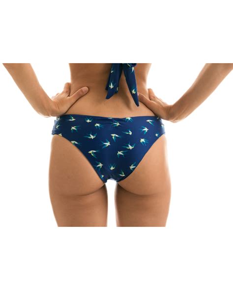 Granatowe Figi Bikini Z Motywem Ptak W Bottom Seabird Cortinao Marka