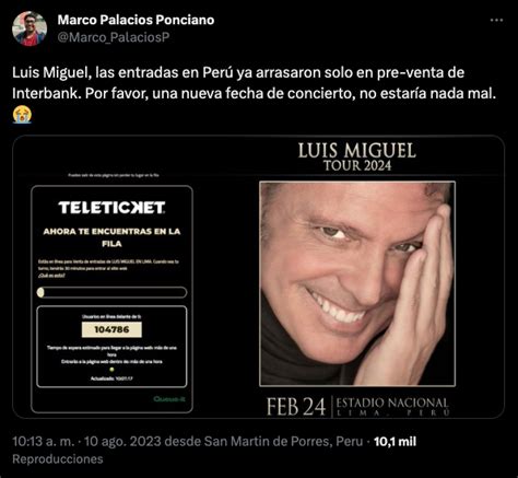 Sin Entradas Para El Tour De Luis Miguel Habr Una Segunda