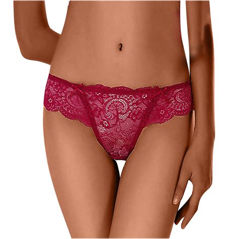 Brglopf Lace Thongs Panties For Women Sexy Underwear Low Rise G String