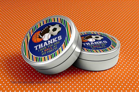 Buy All Star Sports Birthday Thank You Sticker Labels Party