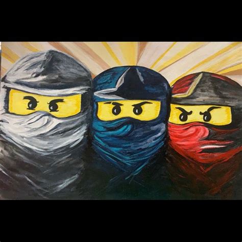 Colorful Ninja Paintings