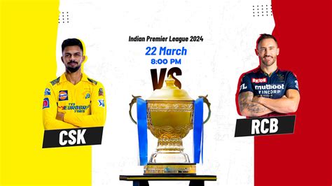 Ipl 2024 Csk Vs Rcb 1st T20 Match Prediction Pitch Report Playing