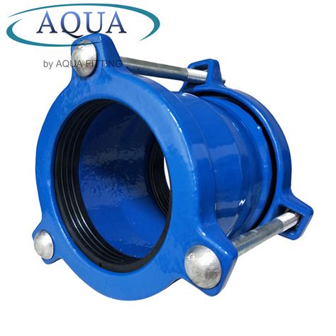 Iso2531 Ductile Iton Pipe Fitting Gibault Joint For Pvc Pipe Epoxy Coating Ductile Iron Pipe