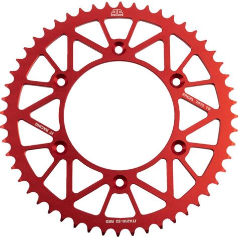 JT RaceLite Aluminum Rear Sprocket 52T 520 Red JTA210 52RED