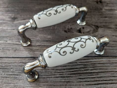 Silver Dresser Knobs Pulls Drawer Pulls Knobs Handles Cabinet - Etsy 