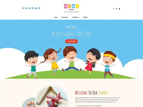 kids camp  kids  children wordpress theme