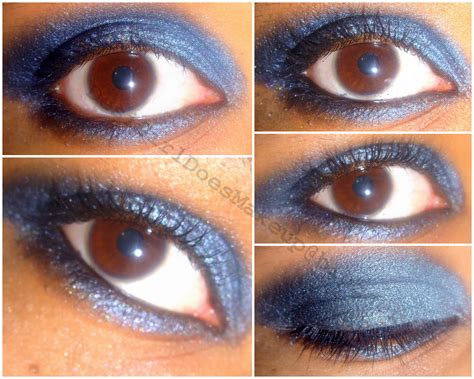 Desi Girl Does Makeup: EOTD: Blue eyeshadow is so 80's..