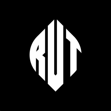 RVT circle letter logo design with circle and ellipse shape. RVT