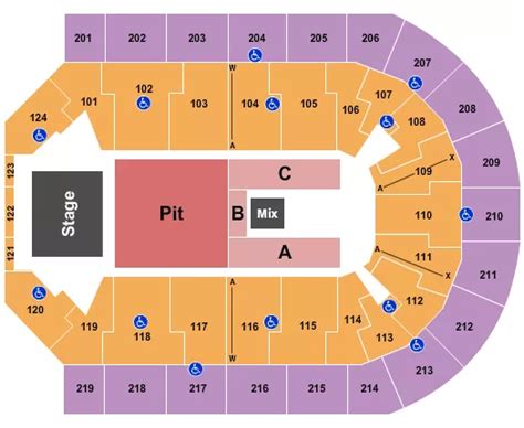 Denny Sanford Premier Center Interactive Seating Chart Cabinets Matttroy