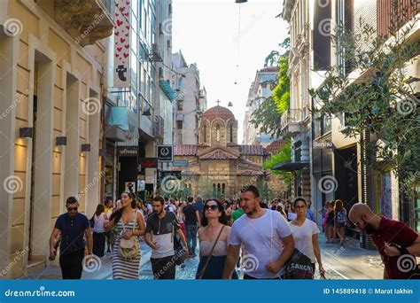 First Street View On Athens Wow Athens Editorial Stock Photo